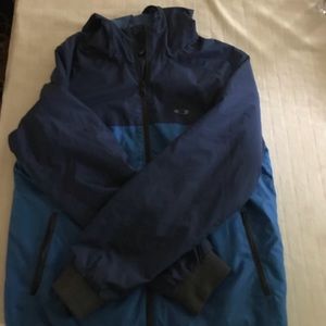 Oakley insulated fur blue two toned jacket